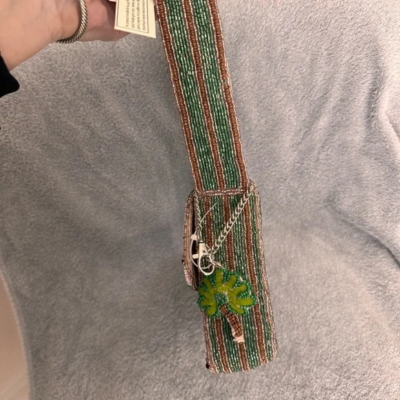 Made in India Palm Tree Tassel Beaded bag - Picture 6 of 6